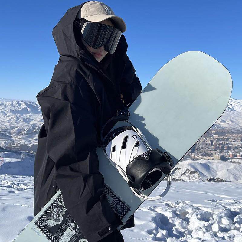 现货滑雪场供货 滑雪服套装防风保暖女款宽松男分体加大加肥大码