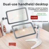 带灯旋转180度大视野阅读看书看手机光学手持台式 高清放大镜