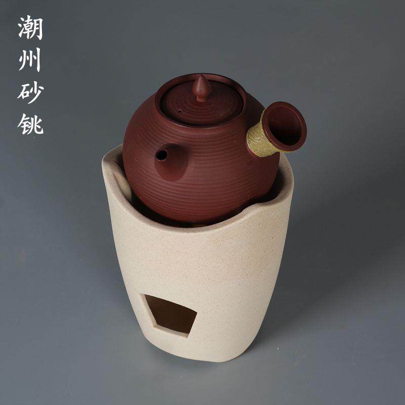 潮州纯手工砂铫壶 烧水壶 玉书煨功夫橄榄炭炉红泥小火炉煮茶壶