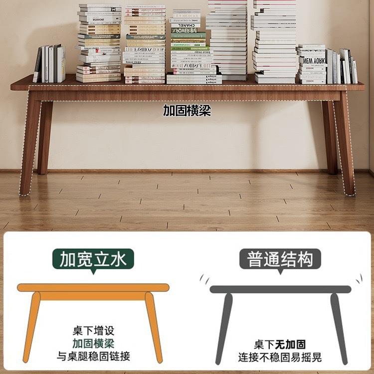 现货木质学习桌实木长方形办公桌椅加厚双人长条书桌电脑桌写字桌