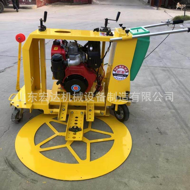 高质自动行走电动刻纹机 马路自动切割机电动割缝 混凝土路面刻纹