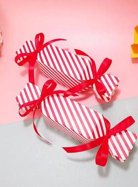 10pcs Candy Box For Christmas With Ribbons DIY Sweets Chocol