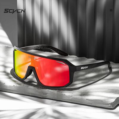 SCVCN Sports Men UV400 Sunglasses Cycling Glasses Runing Cyc