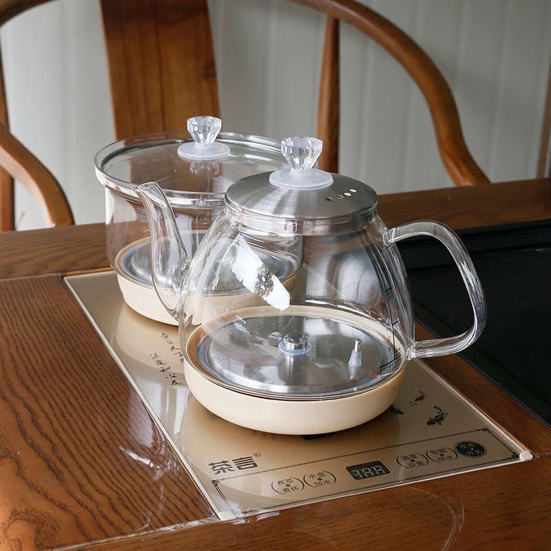 茶言全自动底部上水电茶炉烧水壶台嵌两用一体办公家用烧水茶台炉