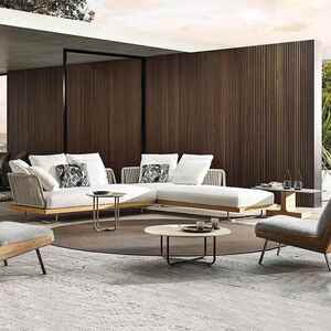 户外柚藤木沙院防晒防水椅560室外藤编露台实木发民宿酒店庭绳编