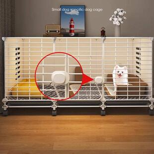 狗笼子小型犬家用室内狗窝厕所一体冬天保暖狗狗围栏泰迪比熊狗笼