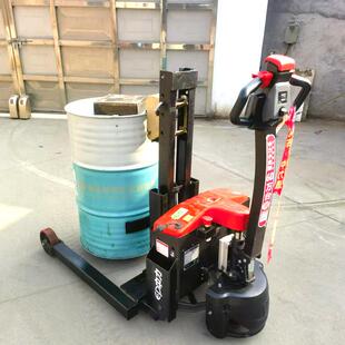 电动液压油桶搬运车码 卸车 头仓库电动油桶车升降油桶装