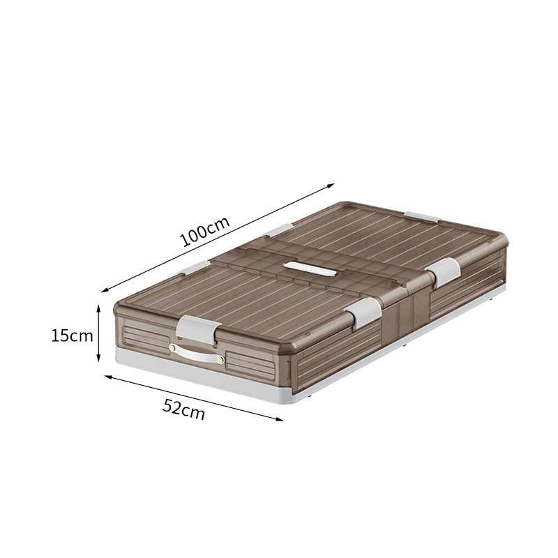 箱衣服整理床底箱收纳盒物加厚下床底收纳被子箱带塑料轮家用储