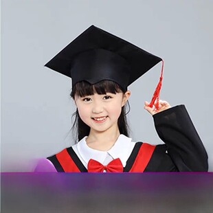 儿童可爱舒适毕业帽博士帽子幼儿园毕业博士服帽子女小博士小学生
