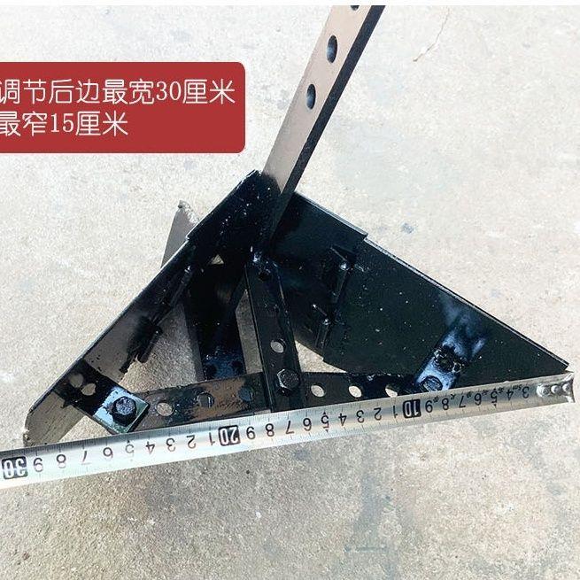 小型耕耘机配件简易小型左右翻转开沟犁开沟器双面犁可调节耕地机