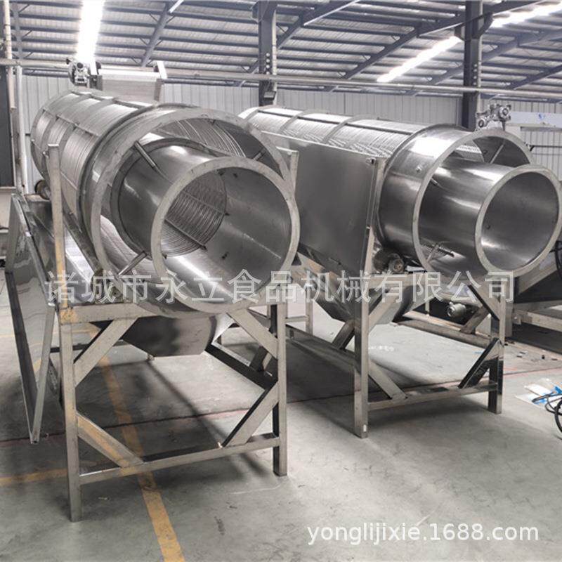 全自动双滚筒小龙虾筛选机单筒筛虾机口味虾加工流水线设备