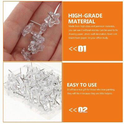 100 Pcs Tacks Push Pins Small Pushpins Small Jumbo Nail
