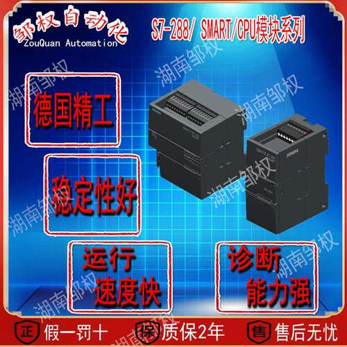 西/门子S7-288 SMART原装模块CPU6ES7288-1SR60/1SR30-0AA1继电器