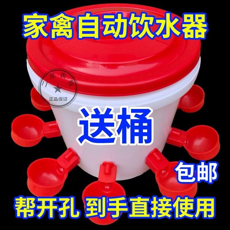 鸡鸭鹅家禽自动喂水器养殖专用水桶鸭鹅喂鸡自动饮水器鸽子饮水碗