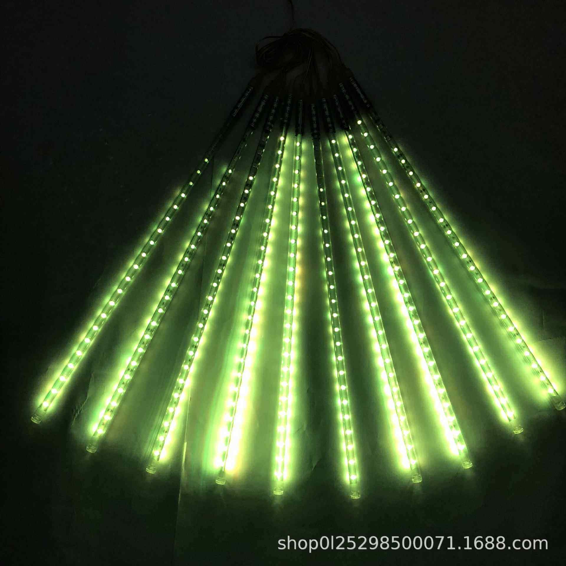 七彩流灯ld流星雨灯圣诞树JUL装饰灯户外工程道星路亮化e景观灯