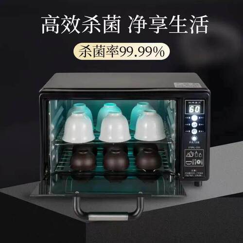台式家用茶杯消毒柜小型碗筷茶杯毛巾烘干消毒紫外线多功能消毒柜