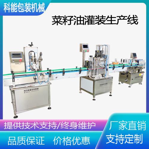 厂家直供全自动液体定量灌装线食用油酱油醋化妆品液体肥灌装设备