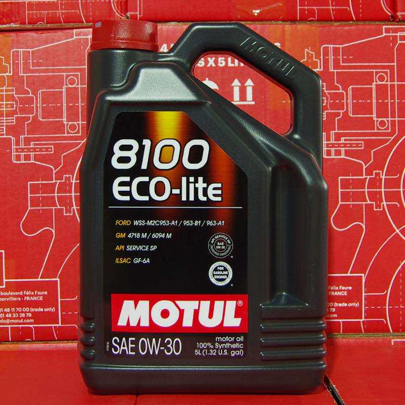 摩特 8100 ECO-LITE 0W-30 5升 GF-6B SP认证 进口酯类全合成机油