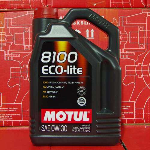 摩特 8100 ECO-LITE 0W-30 5升 GF-6B SP认证 进口酯类全合成机油
