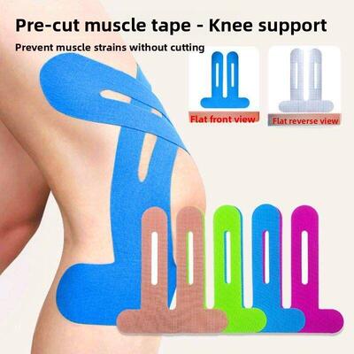 Pre-scored knee muscle patches sports kinesiology tape肌贴