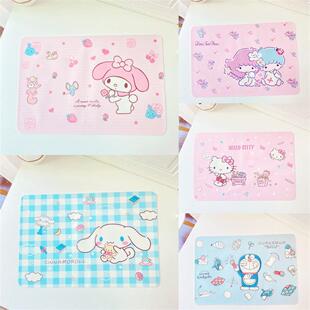 卡通餐垫学生男女儿童餐桌垫午餐隔热防水防油可水洗折叠硅胶餐