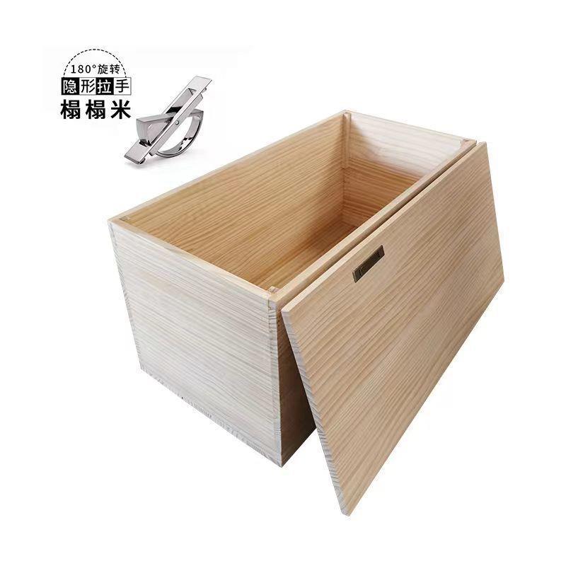 实木拼接床箱收纳箱多功能榻榻米箱子加宽拼接床阳台储物木箱