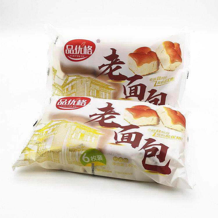 新日期品优格老面包奶香味140克装手撕包装糕点早餐休闲面包零食