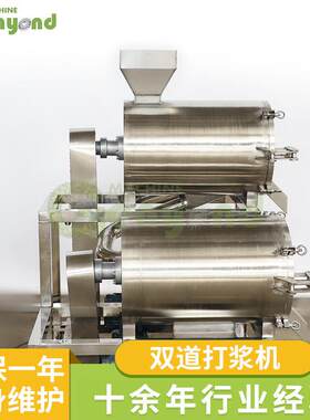 厂家供应不锈钢双道打浆机大型商用樱桃枇杷芒果去核去籽打浆机