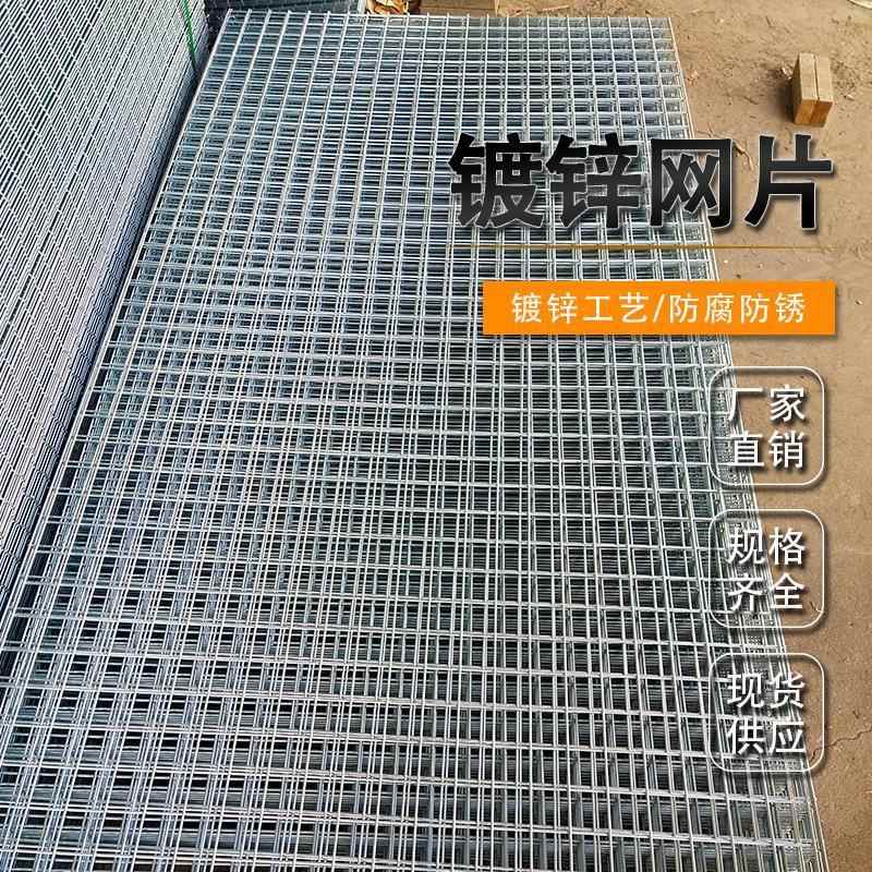 建筑钢筋网片镀锌铁丝网网片加粗电焊网片网格养殖防护网狗笼底网