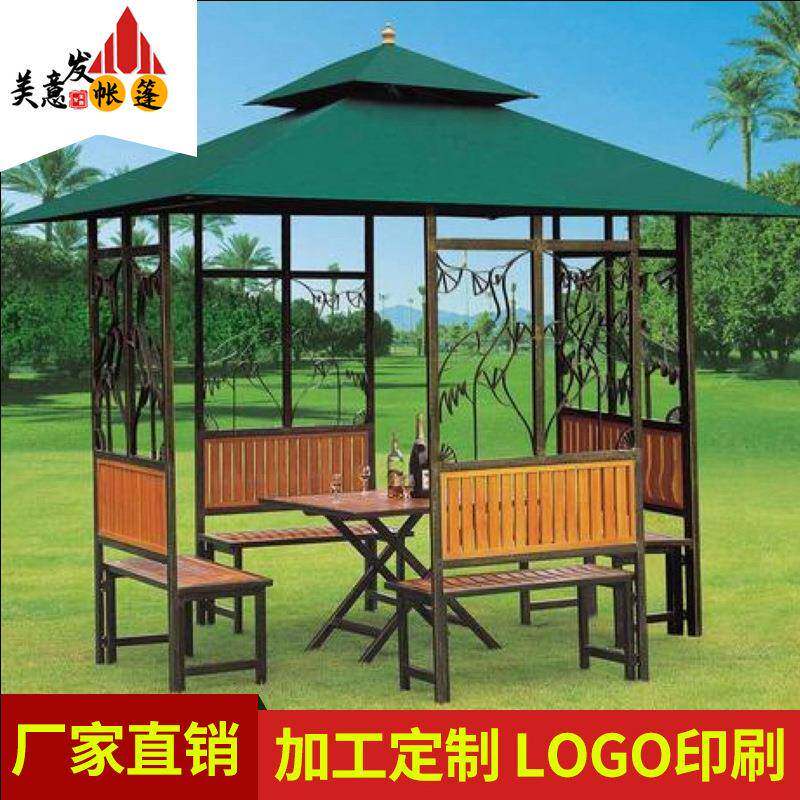 源头厂家直销四柱凉亭钢结构四角亭子欧式花园庭院公园花鸟亭