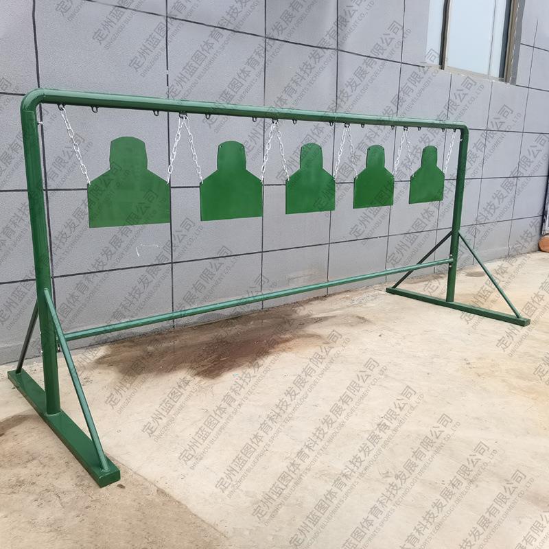 靶厂家射击训练五位钢板胸快反LT1013五头位靶半靶身靶胸环打靶靶