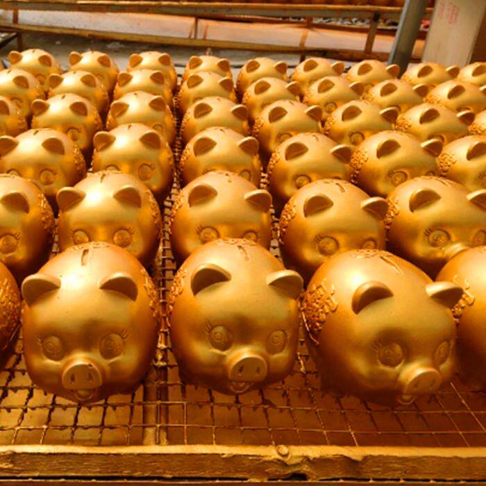 正品开砸金猪抽奖道具20mc金蛋金元宝砸蛋业活动礼品2021砸金牛彩