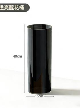 花桶空桶专用塑料花盆方型插花法式欧风北欧花店培养花束大家庭花