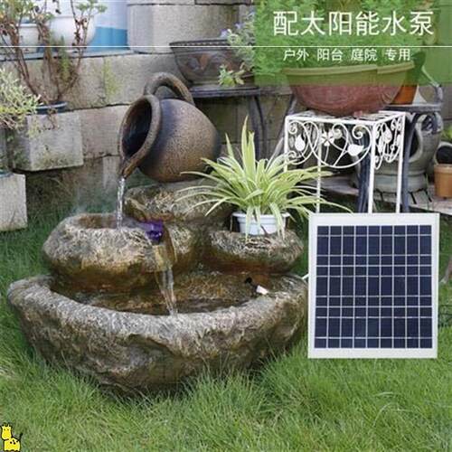 花园假山流水喷泉水装饰摆景件造景环循户外室内自动池阳鱼台EXY