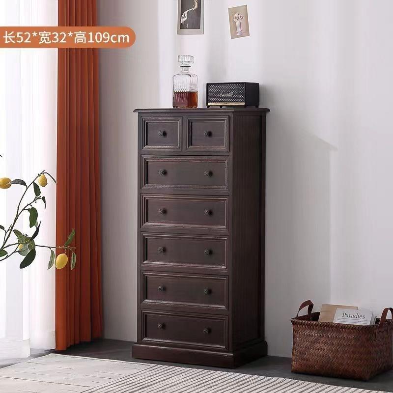 柜qa实木c斗柜全实木五斗柜简约现代客厅卧室抽屉收ZpMedrSrh纳经