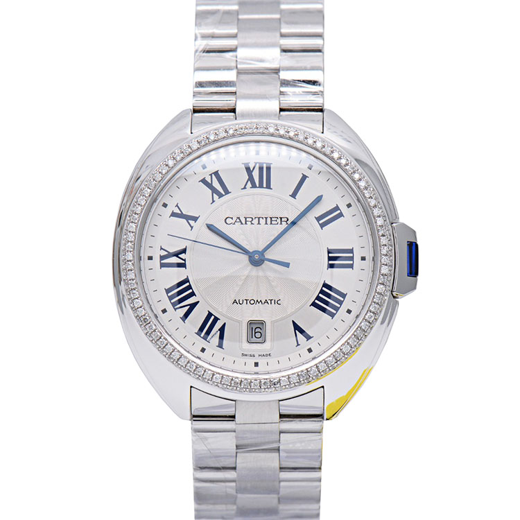 [9.8新]卡地亚钥匙后镶钻自动机械男表40mm