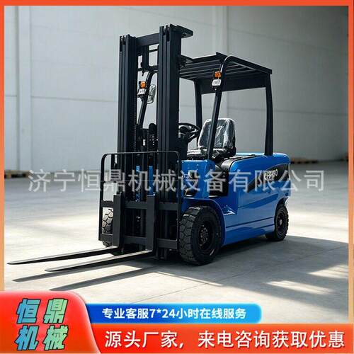 新能源电动叉车2吨座驾小型锂电搬运车1吨3吨堆车四轮电动叉车