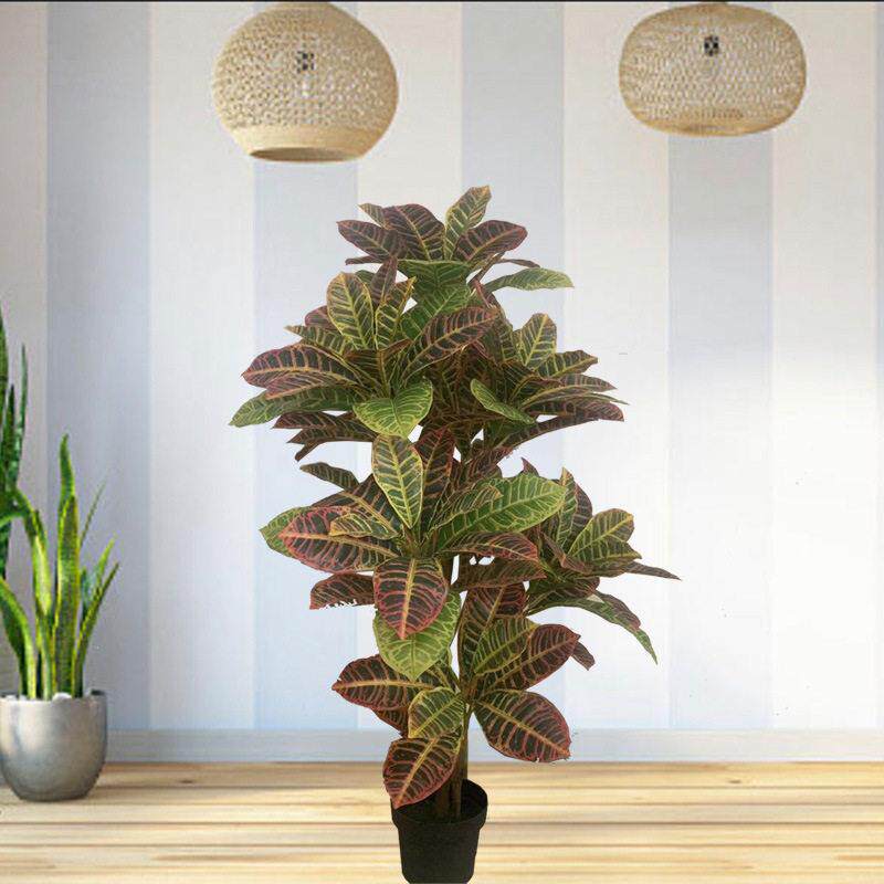 仿真洒金榕 仿真变色木 室内人造植物 室内装饰绿植盆景造景
