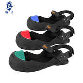 盾王优工钢头防护安全鞋 套 头防滑工厂车间工地参观橡胶防砸访客鞋