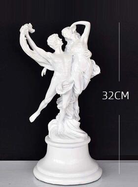 欧式创意摆件希腊神话爱神翅膀天使雕塑像客厅书柜新房装饰品