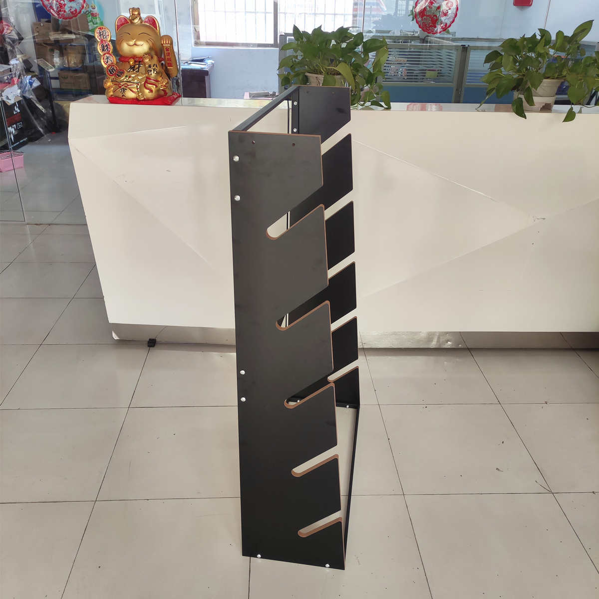 滑板货架 长板滑板展示架承重滑雪板挂架 单板木质滑板摆放架子