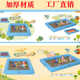 沙钓鱼池厂家池加厚儿童沙销售池球池充气组合 材料充气现货海洋
