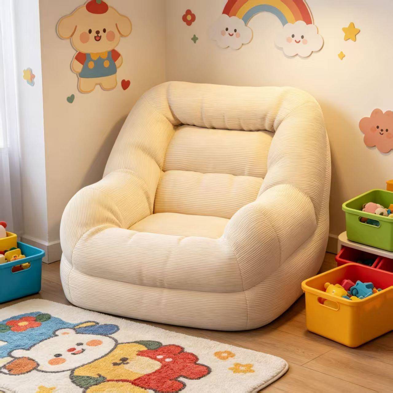 小户型卧室榻榻米懒人沙发卧室客厅阳台单人沙发法式沙发椅休闲椅