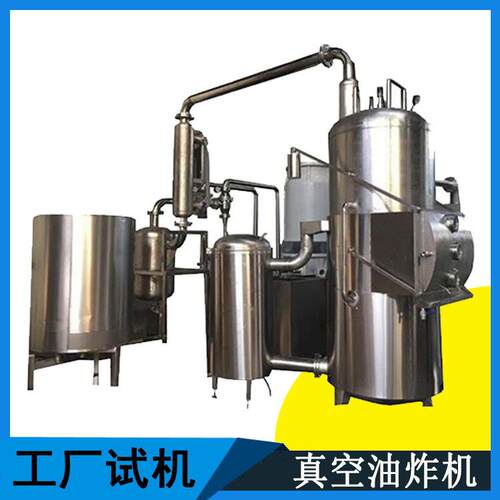 鱼头龙虾海鲜果蔬油炸设备胡萝卜草莓脆枣芒果片联兴真空油炸机