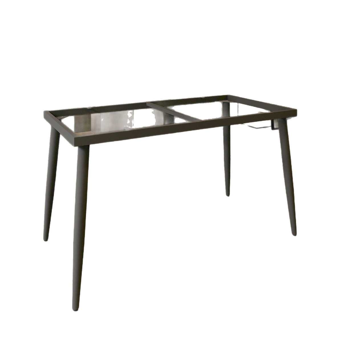 新款餐桌桌架铁艺轻奢岩板瓷砖四脚办公桌金属支撑底座架支架桌腿