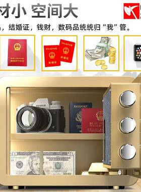 型险防柜家用小机RIN械密码盗入墙全钢迷你保险箱隐形办公室保保