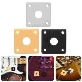 Base Plastic Curved 3pcs Plate Jack Square for Guitar