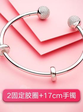 正品925镯纯银口手镯女轻奢简约ins风小众计网红手设生日礼开物送