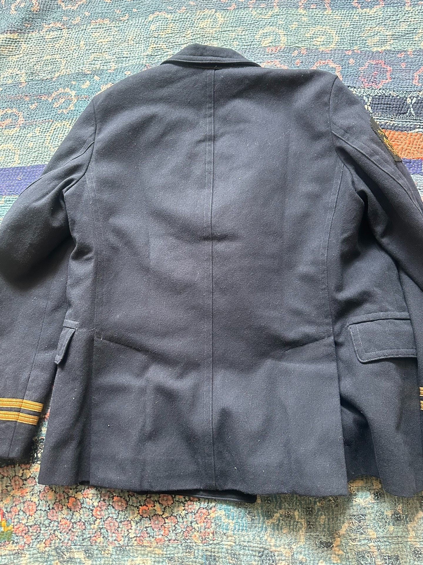 RRL Embroidered Double-Breasted Wool Coat — front