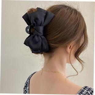 Bow Hair Claws Clip Large Shark Claw Hair Clips Solid Bowkno